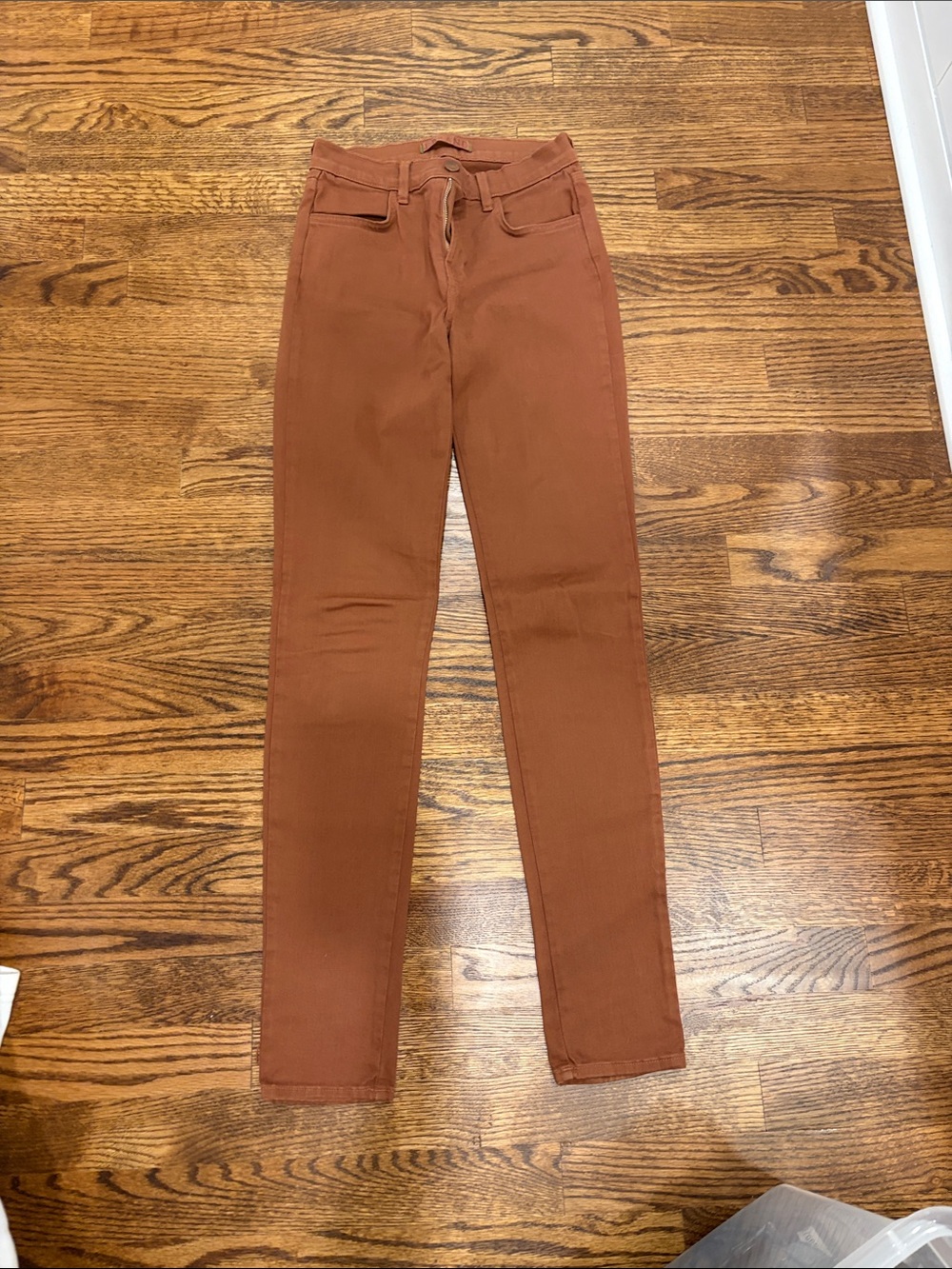 J Brand Skinny Jeans in Rust Brown
